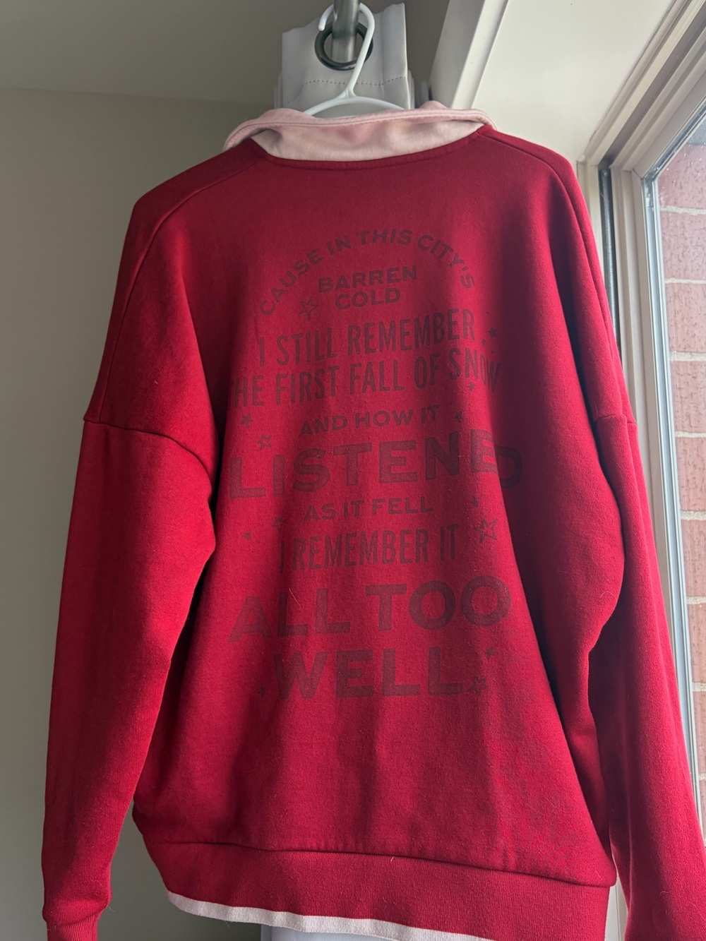 Taylor Red Crewneck Sweater